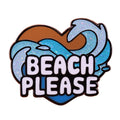 Glitzer-Strand-Liebesbrosche Kawaii Wellen-Serie Abzeichen