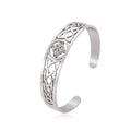Electroplated Witch Knot Hollow 304 Stainless Steel Bracelet