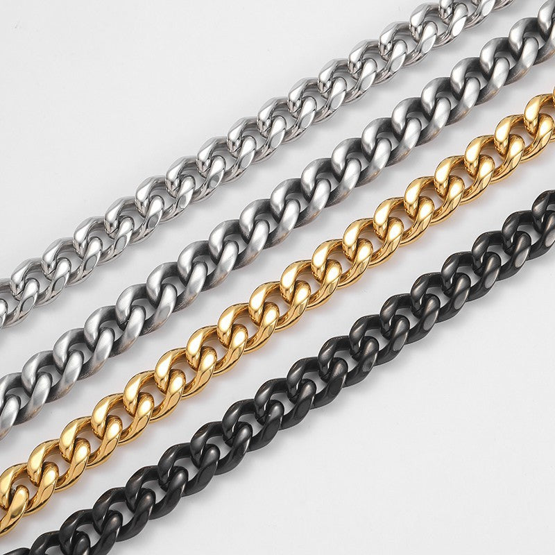 Pulsera de acero de titanio europea y americana