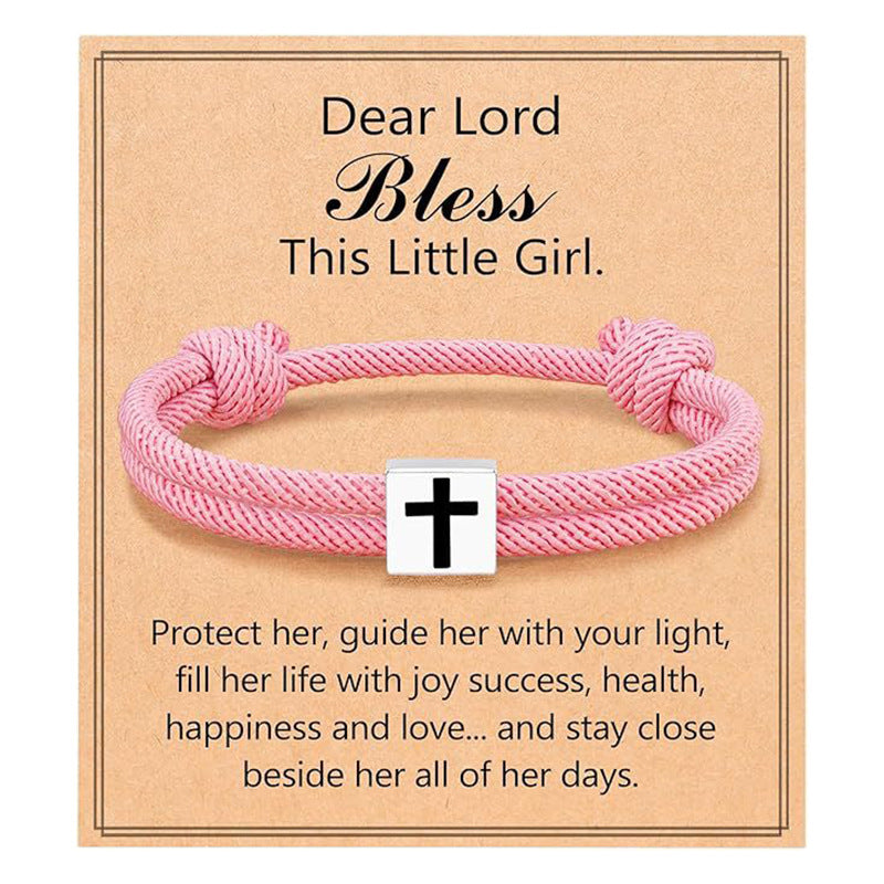 Simple Fashion Cross Milan Rope Braided Bracelet