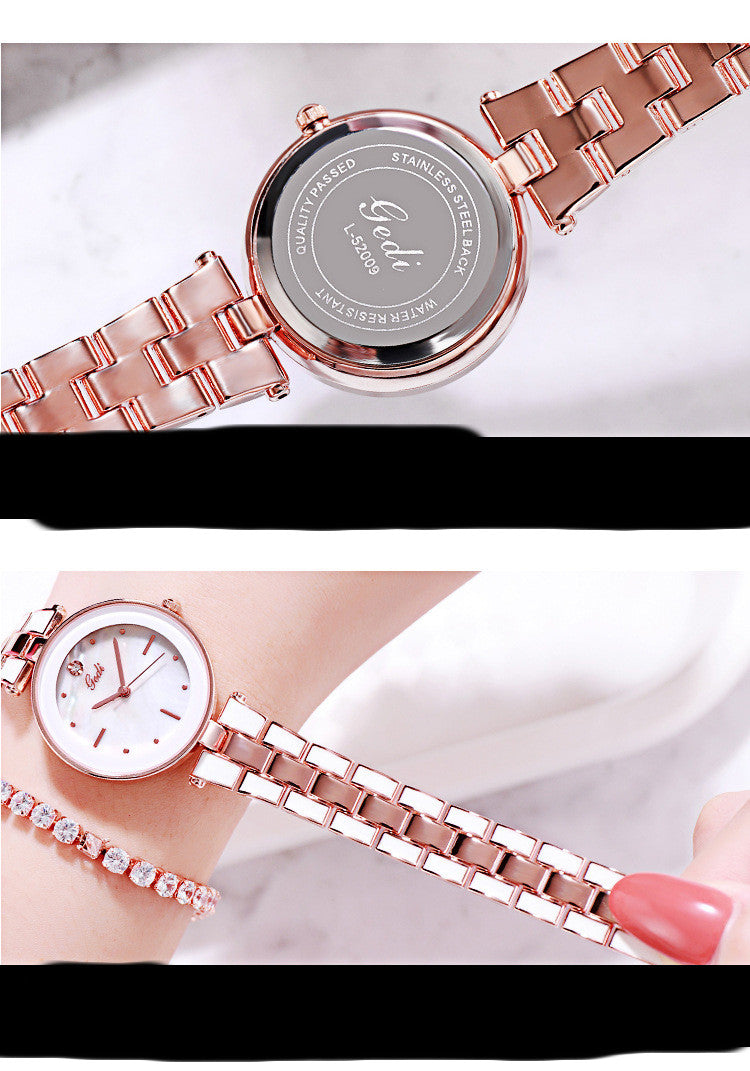 Reloj de mujer estilo coreano, moderno, de cuarzo blanco, para estudiante