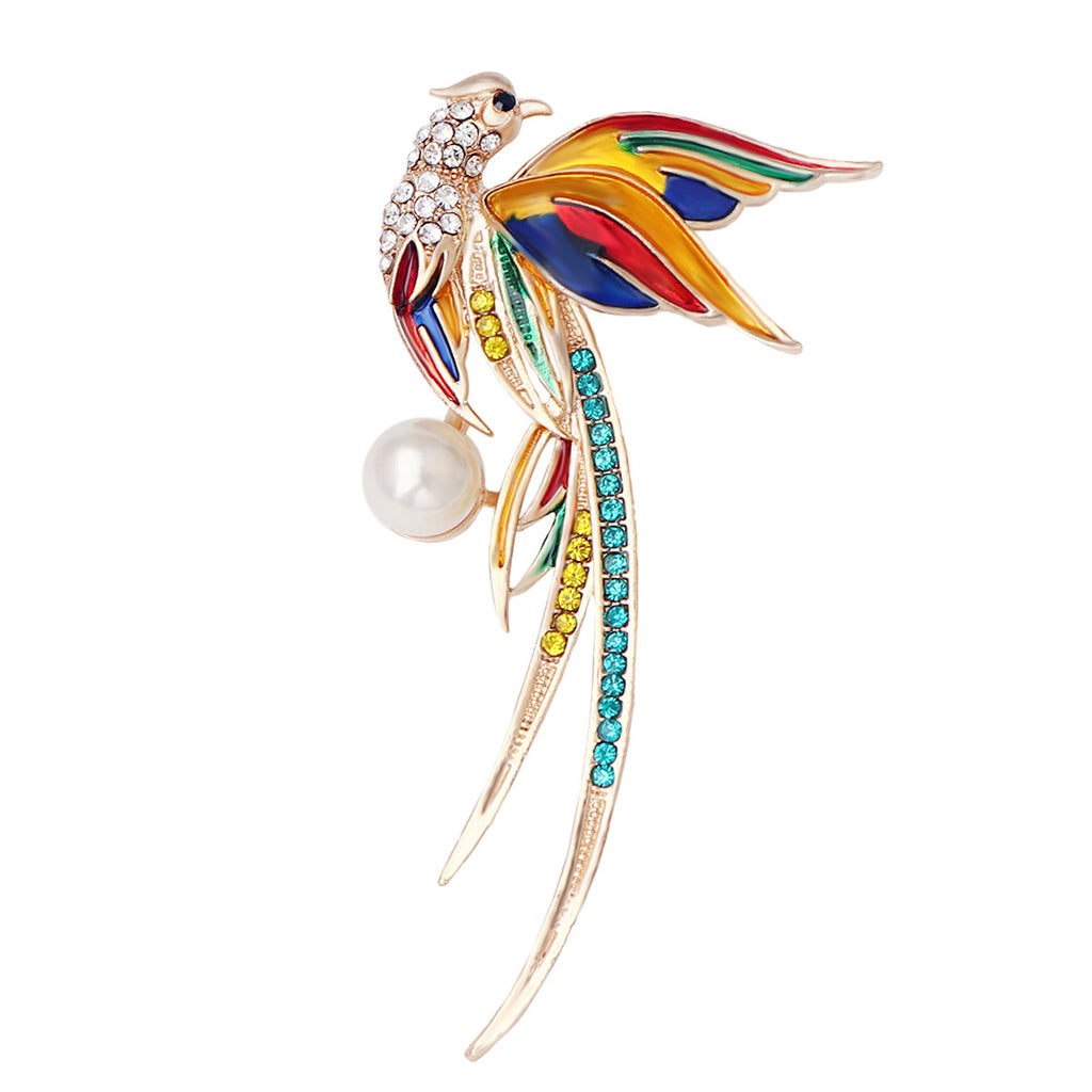 Kolibri Phönix Pfau Öltropfen Brosche Anstecknadel Kleidung Accessoires