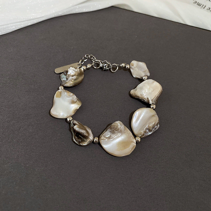 Shell Chain Stitching Earring Bracelet Necklace