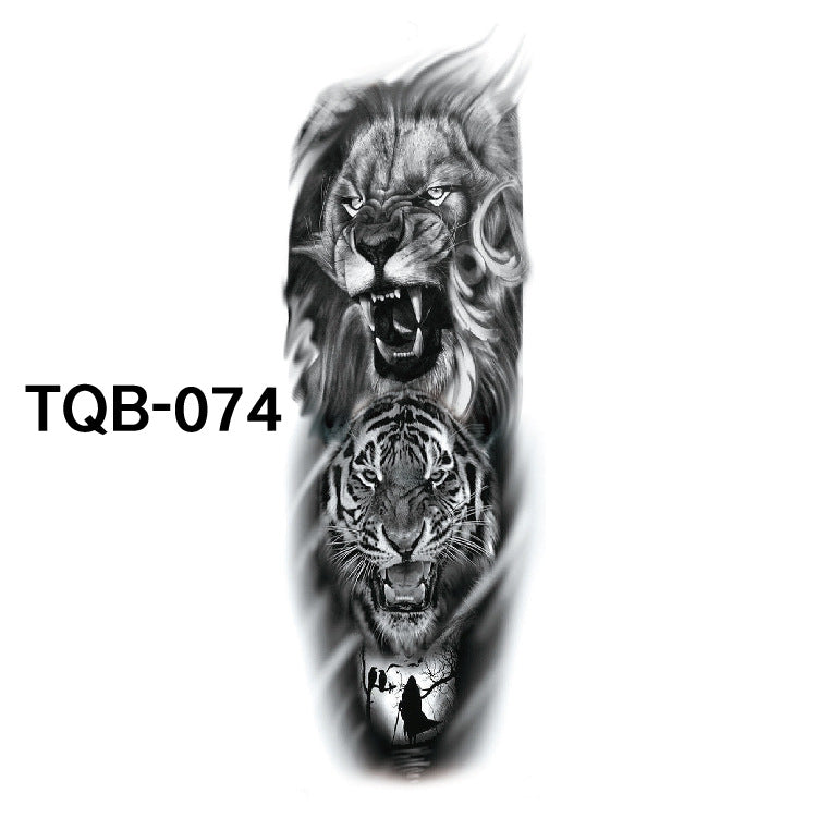 Pegatina de tatuaje impermeable de brazo completo