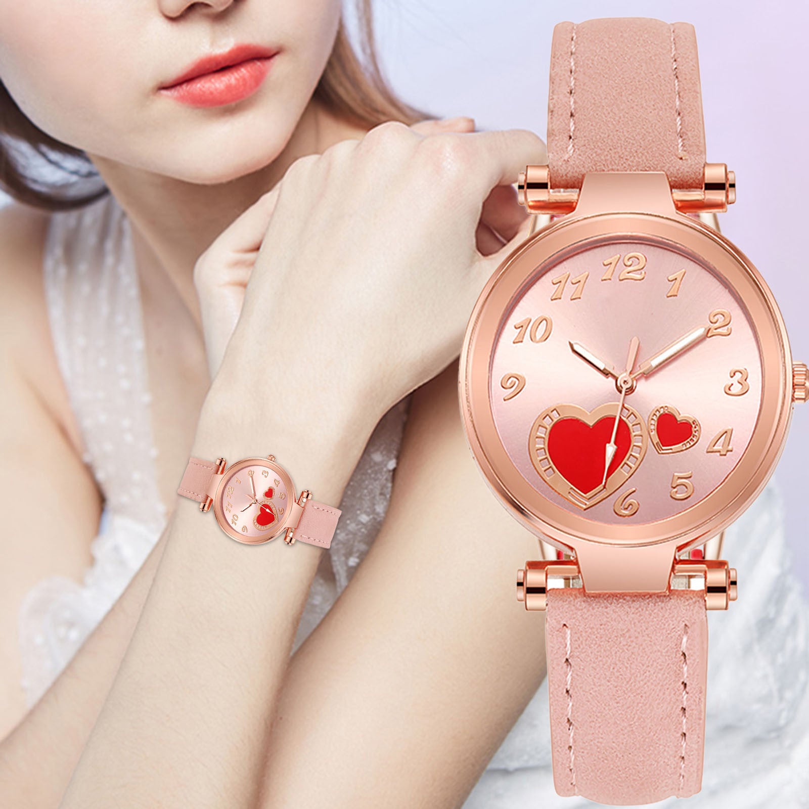 Reloj Retro Love para Mujer con Diseño Sencillo y Original