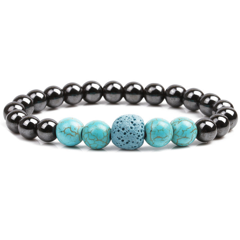 Europäisches und amerikanisches Ornament Magnetisches schwarzes Magnet-Elastikarmband