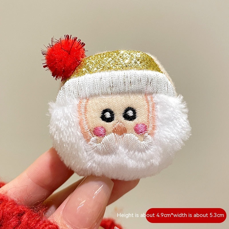 Cartoon Niedlicher Weihnachtsmann Brosche Weihnachts-Festival-Accessoires