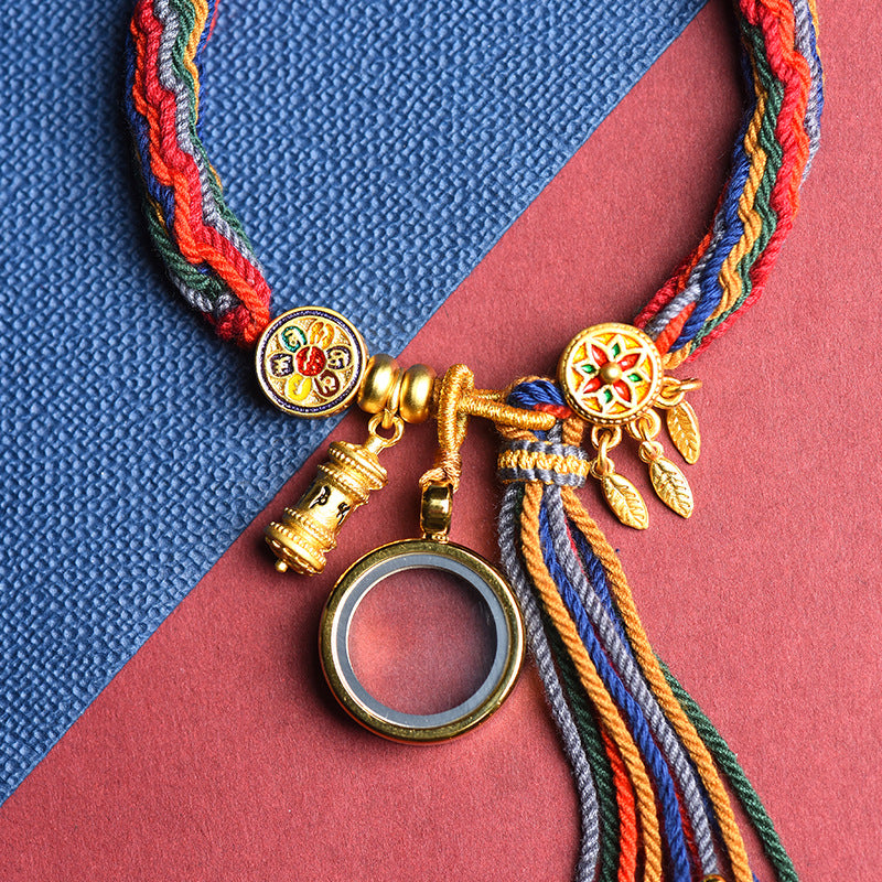 Artistic Ethnic Woven Tibetan Style Handmade Knot Bracelet