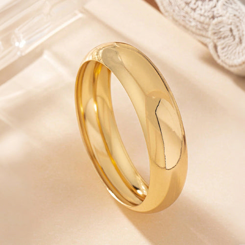 1 Stk. modisches und personalisiertes, glattes, kupferbeschichtetes 18k Armband, geeignet für den täglichen Gebrauch bei Festen und Versammlungen