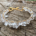 Modeschmuck Naturkristall Perlenarmband Damen DIY Unregelmäßig