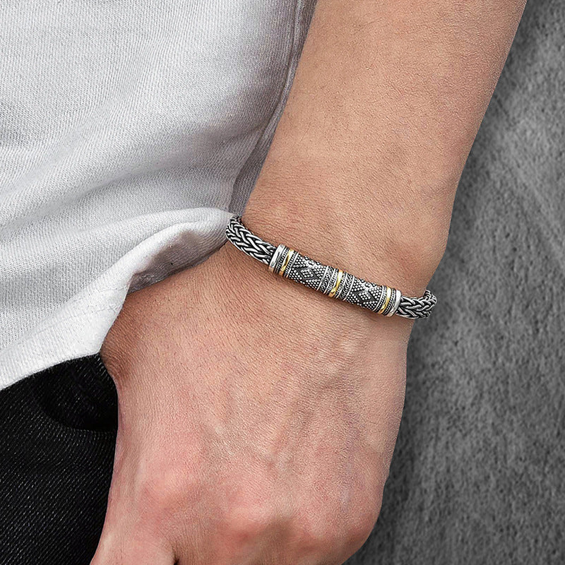 Hand-woven Keel Men's Bracelet Retro Creative