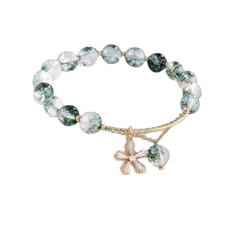 Pequeño diseño simple y próspero, pulsera de cristal con cuentas para una exitosa carrera