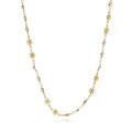 Stainless Steel Ornament Temperament Colorful Oil Necklace Little Daisy Necklace