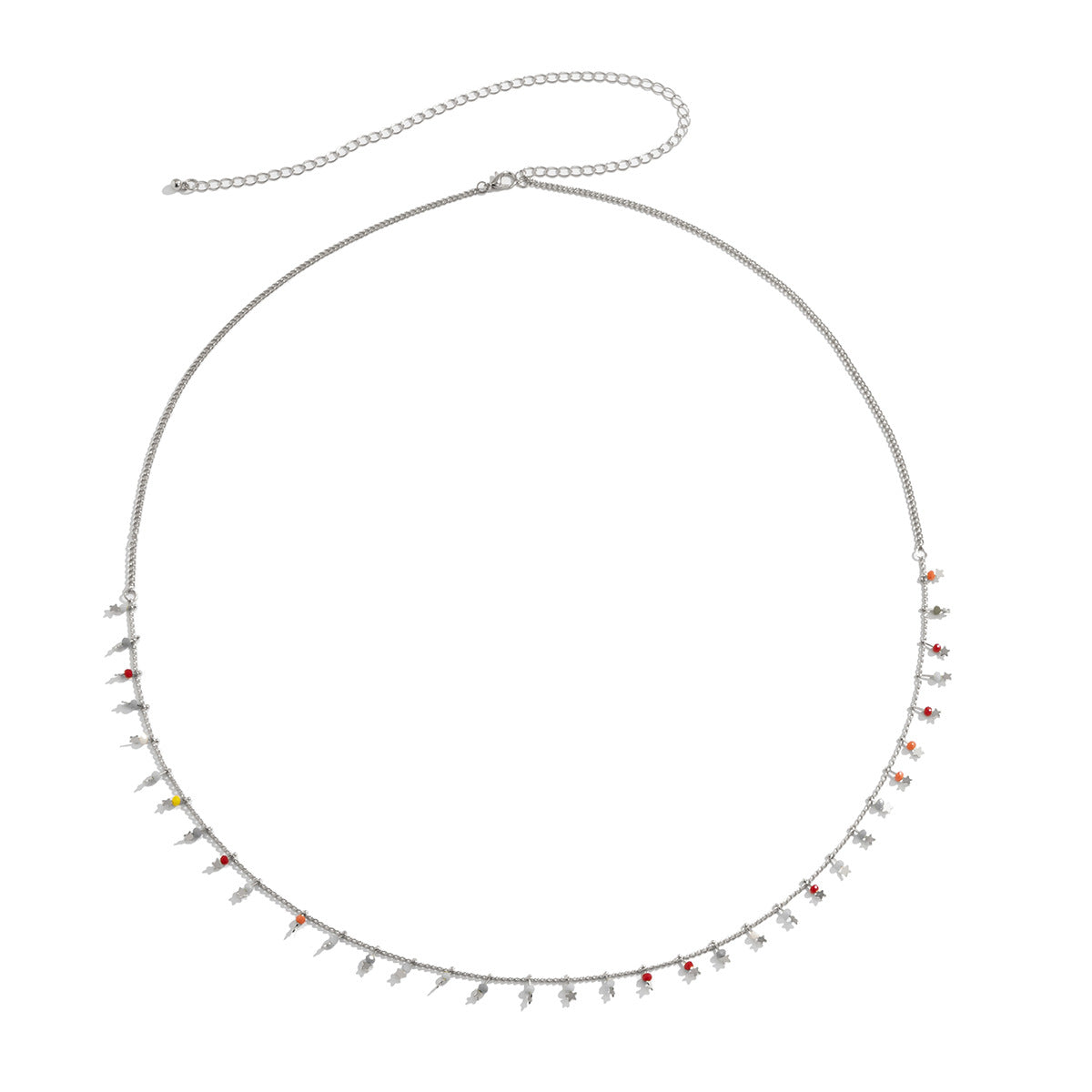 Creative Color Rice Beads Tassel Single Layer Waist Chain