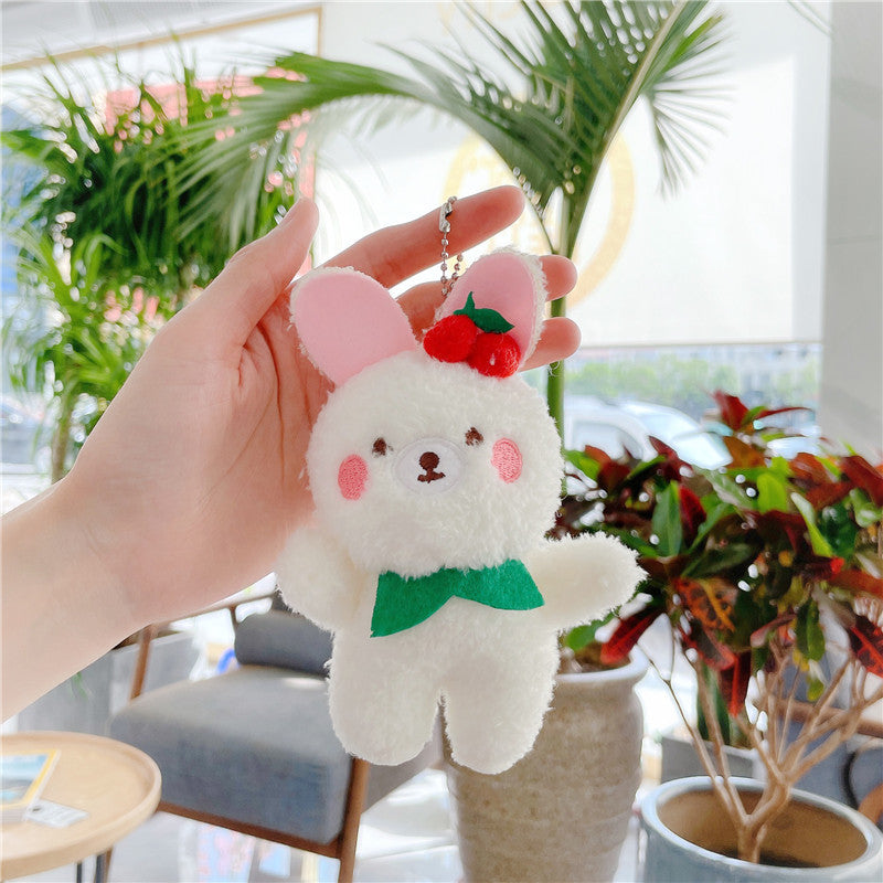 Llavero - Muñeco de peluche de mosquetón, aspecto lindo y encantador, pollito, gato, perro, oso, nube, gamberro