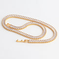 Zircon Claw Chain Full Drill Necklace Eardrop Bracelet Three-piece Set