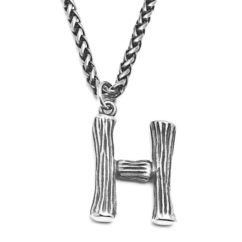 26 English Alphabet Necklace Men's Trendy Men