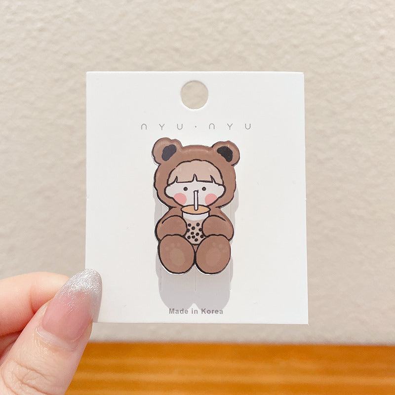 Women's Fashionable Simple And Cute Cartoon Brooch