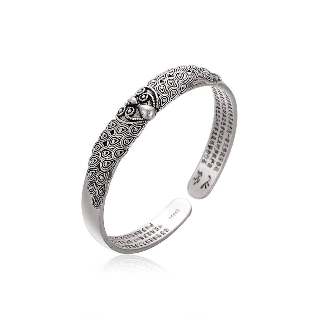 Pulsera de plata bañada en cobre antiguo