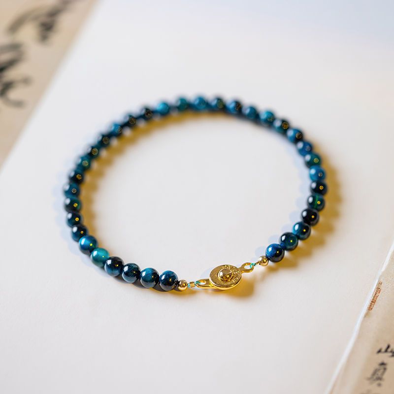 Neues natürliches blaues Tigerauge Freundin Geschenke Armband