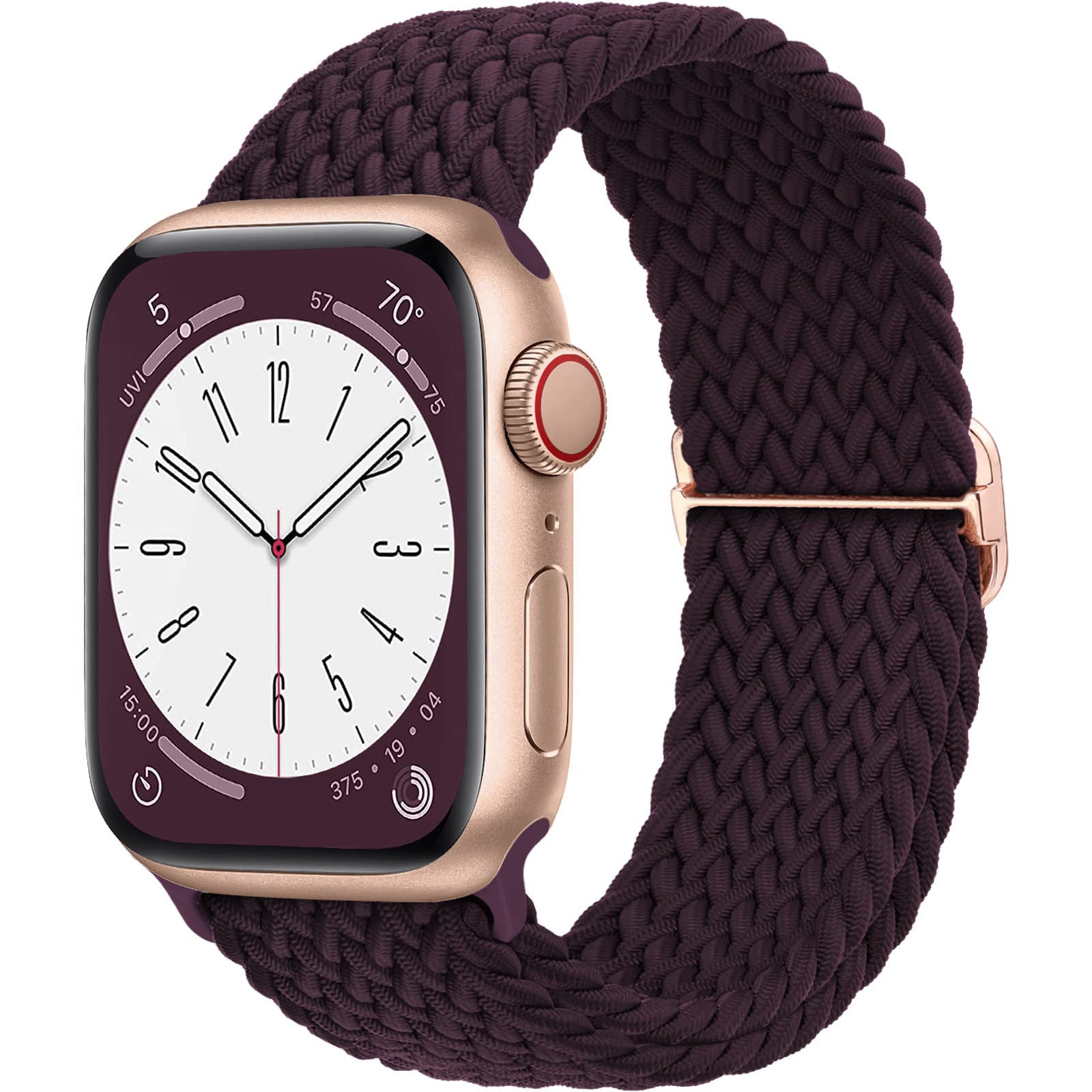 Correa de reloj ajustable de nailon trenzado
