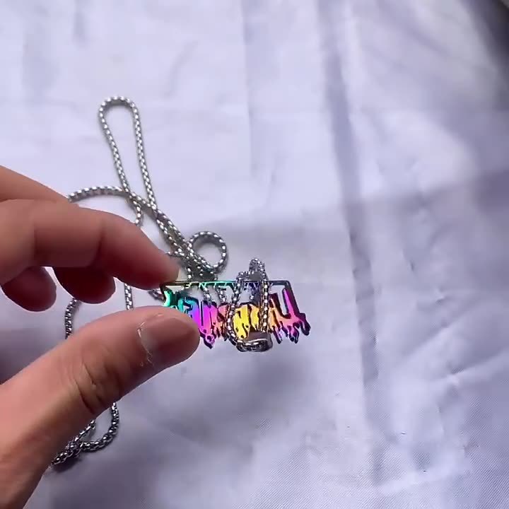 All-match Letter Hip-hop Necklace Trendy Street Pendant Accessories Pendant