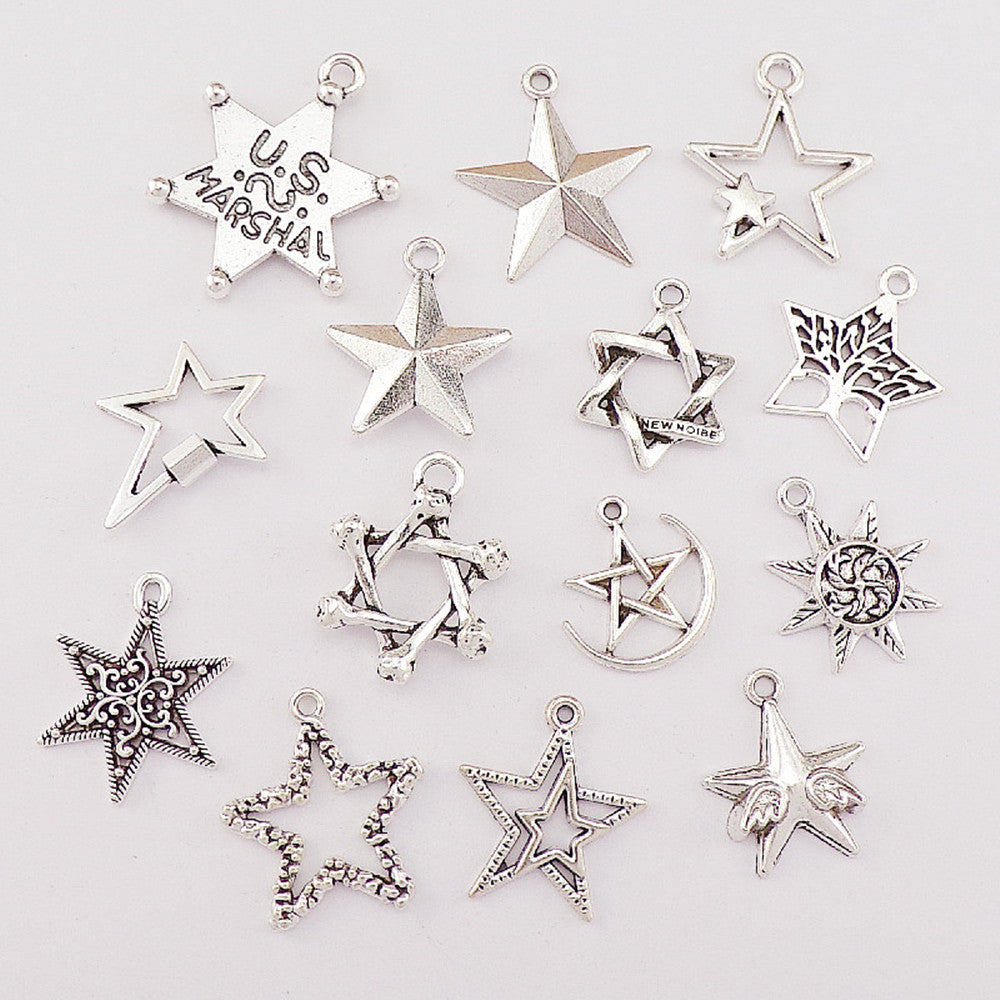 DIY Legierungs-Schmuckzubehör Vintage Silber Anhänger
