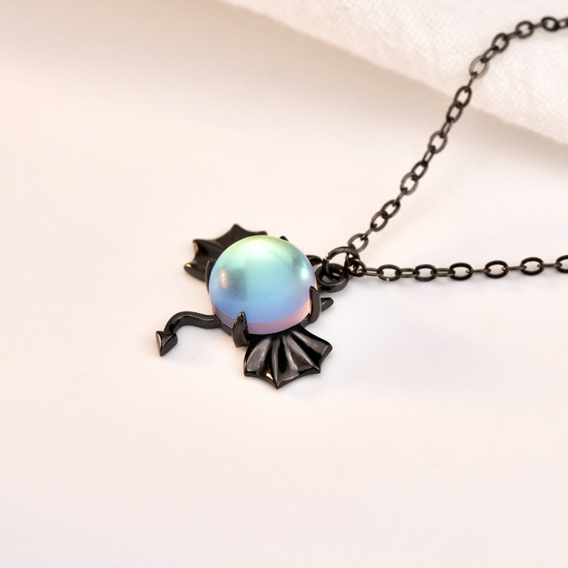 Halskette Dämon aus Sterlingsilber Halloween Schmuck