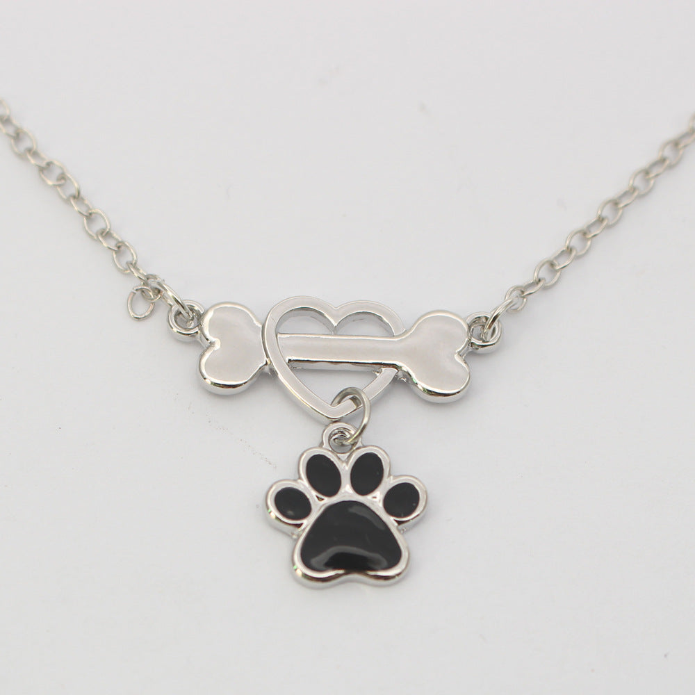 Collar de joyería para mascotas Bone Love