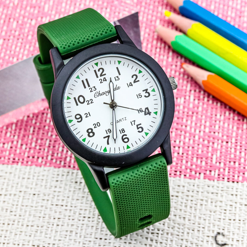 Reloj electrónico digital transparente impermeable de aguja luminosa