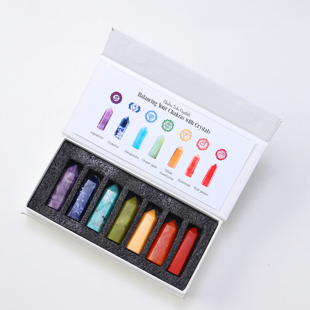 Naturkristall Sechskantprisma Roherz-Exemplar Entmagnetisierungsbox Geschenk