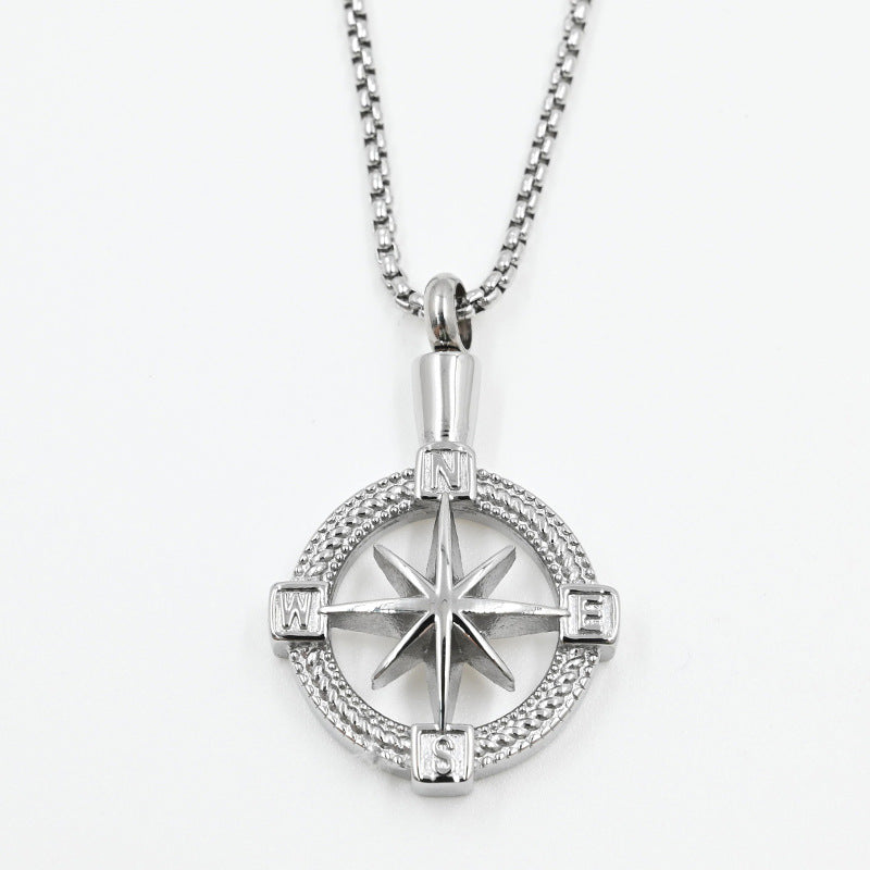Couple Fashion Jewelry Titanium Steel Water Bottle Pendant Necklace