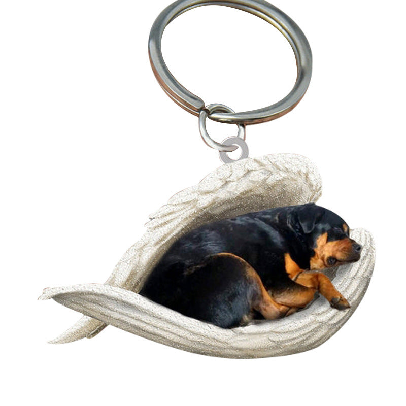 Llavero Acrílico Creativo de Perro Animal Lindo