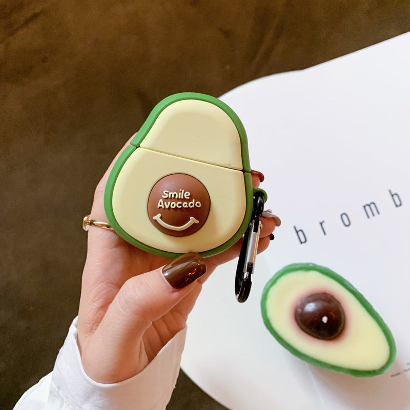 Estuche para auriculares estéreo de silicona resistente a golpes Stereo Avocado Apple Bluetooth 2da generación