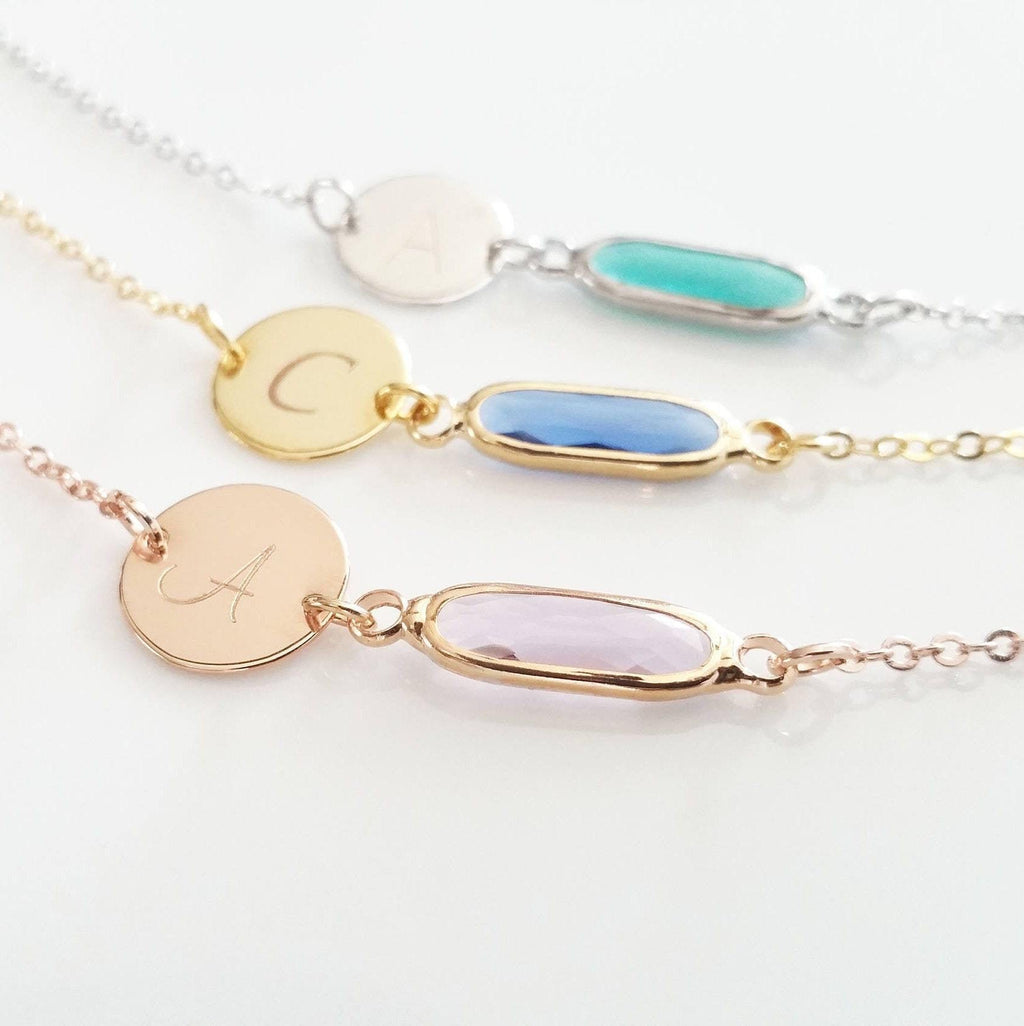 Exquisita Pulsera de Oro con Letras para Mujer