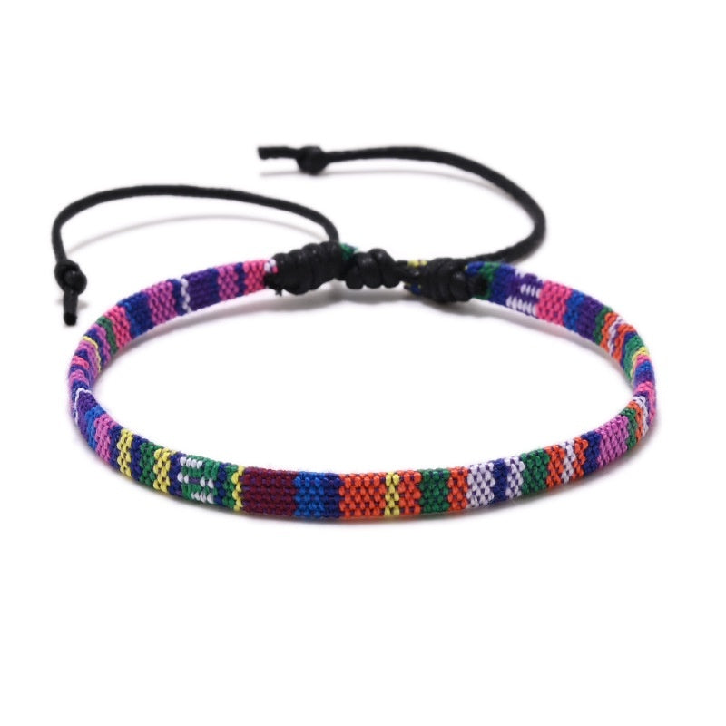 Rainbow Color Ethnic Style Bracelet Anklet Accessories
