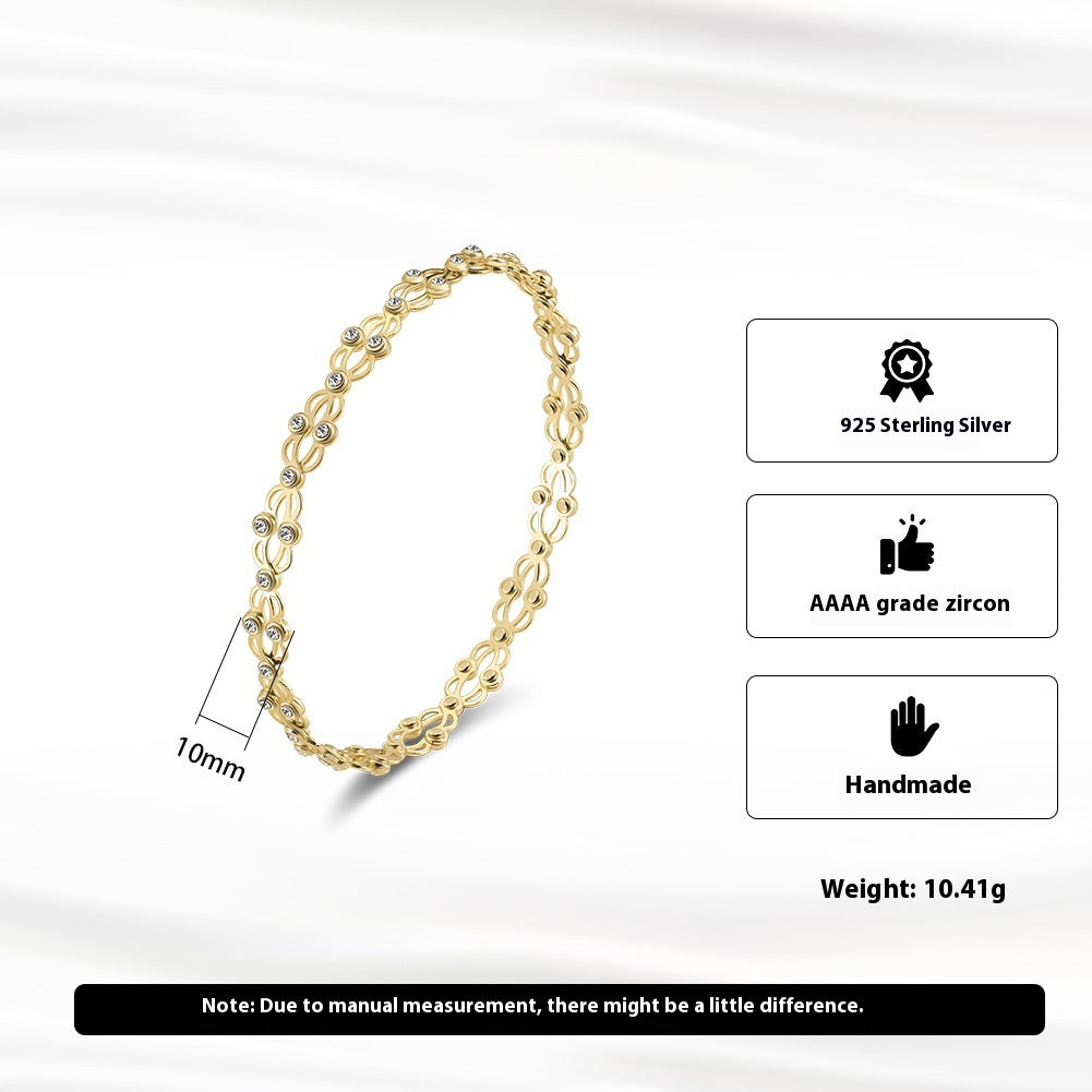Pulsera de circonita galvanizada New Scale Jewelry