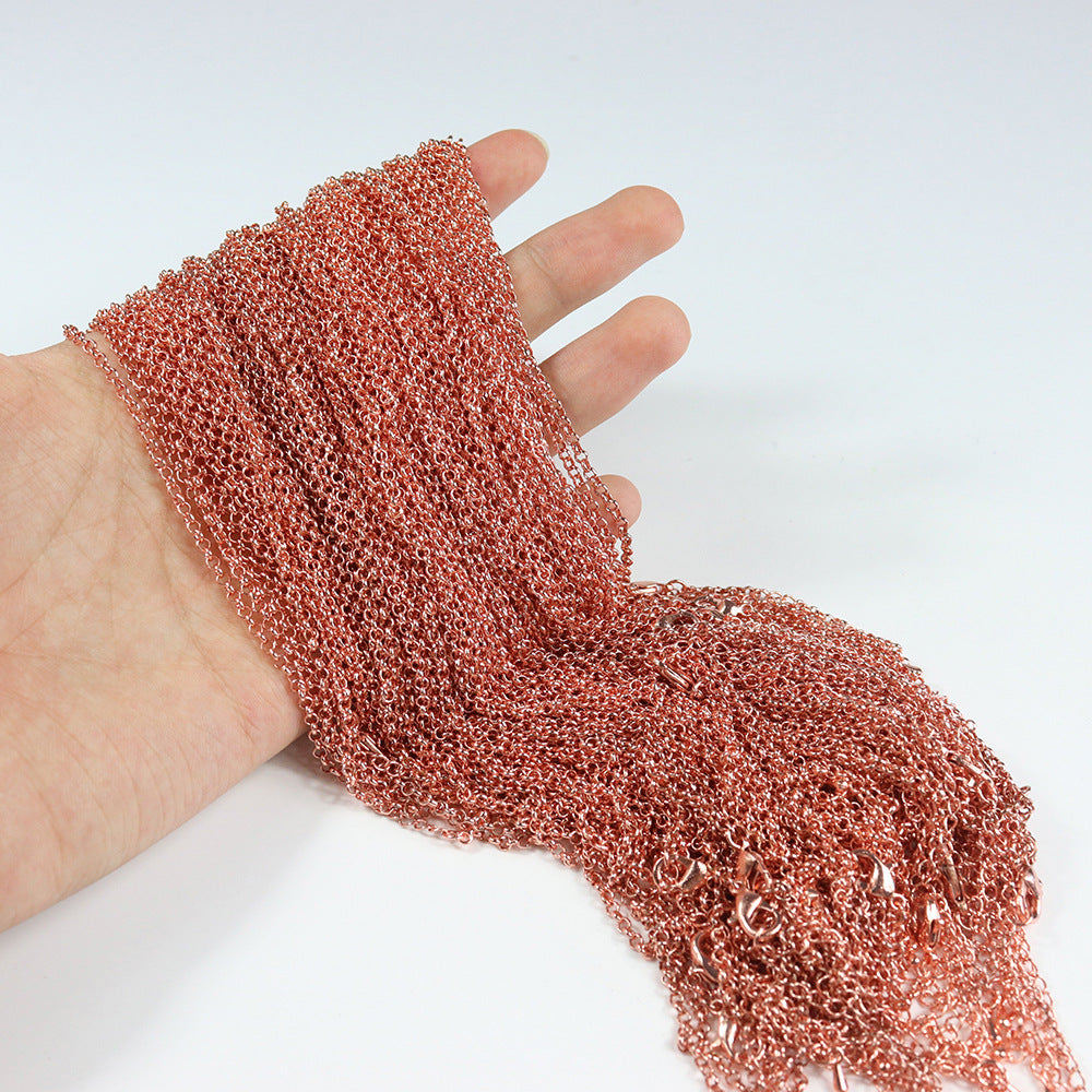 Natürlicher Quarz-Opal-Stein-Anhänger Handgemachte Roségold-Farbe Handgemachter Lebensbaum Umwickelter Tropfenförmiger Kristall-Anhänger-Halskette