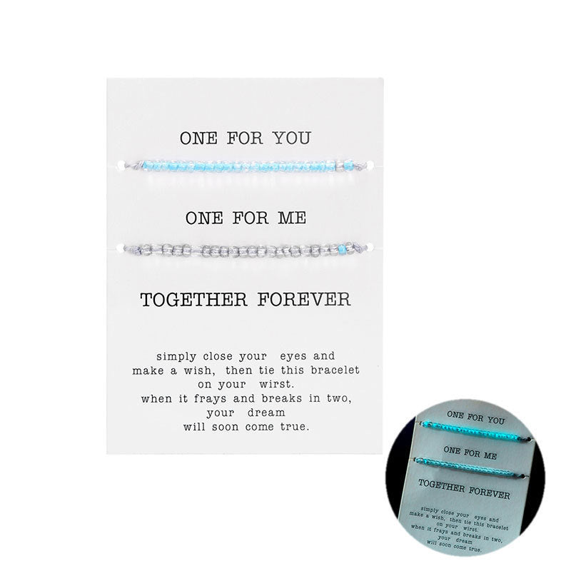 Fashion Personality Color Luminous Beads Bracelet