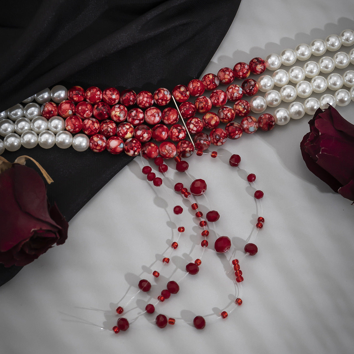 Gothic Perlenkette für Damen