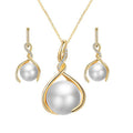 Koreanische Mode Temperament Schmuck Perlenohrring-Set