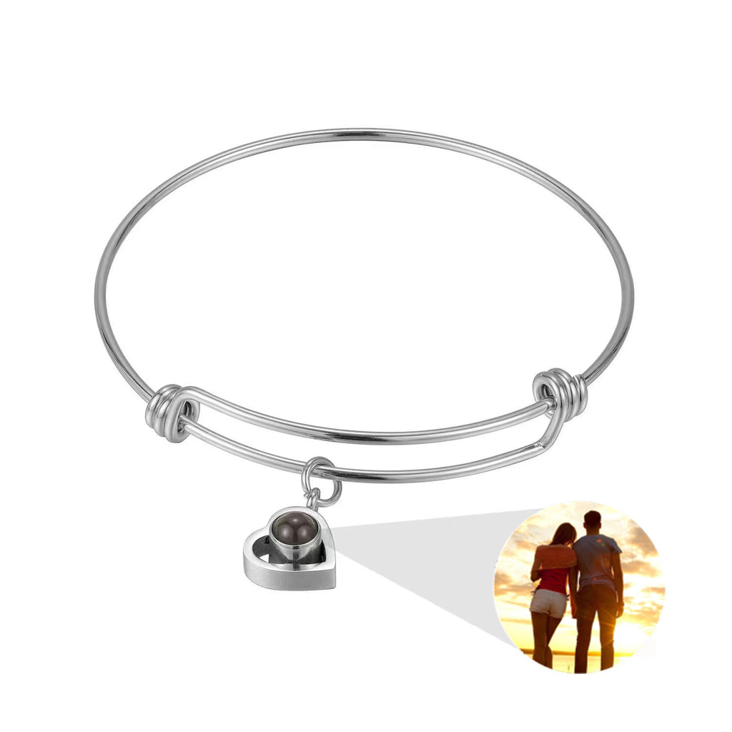 Love Heart Shaped Projection Bracelet