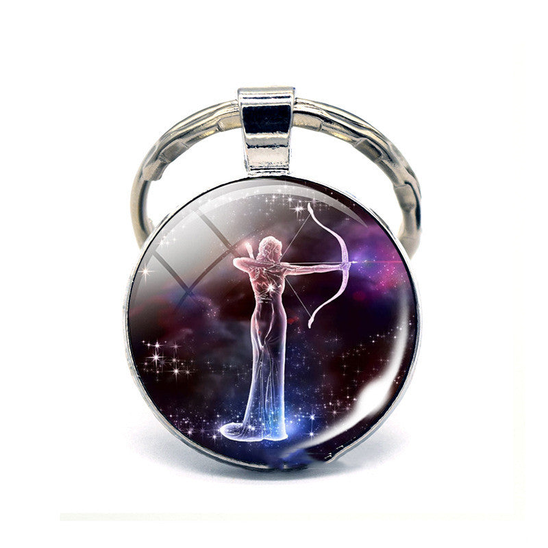 Llavero de los Doce Signos del Zodiaco, Regalo de Cumpleaños