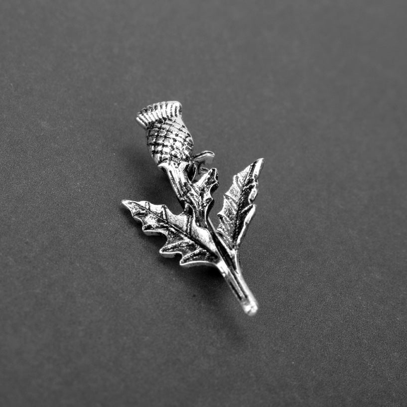 Broche de cardo escocés, pin de metal