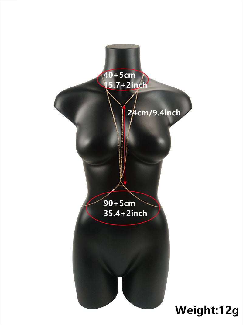 Frauen Besonderer Charme Körperketten Bikini