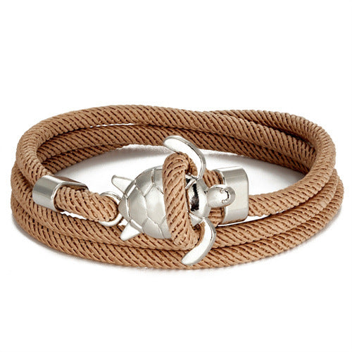 Pulsera de cuerda náutica ajustable de múltiples vueltas Serie Marina
