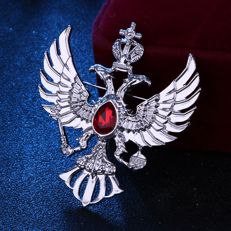Broche Águila Corona Traje para Hombre