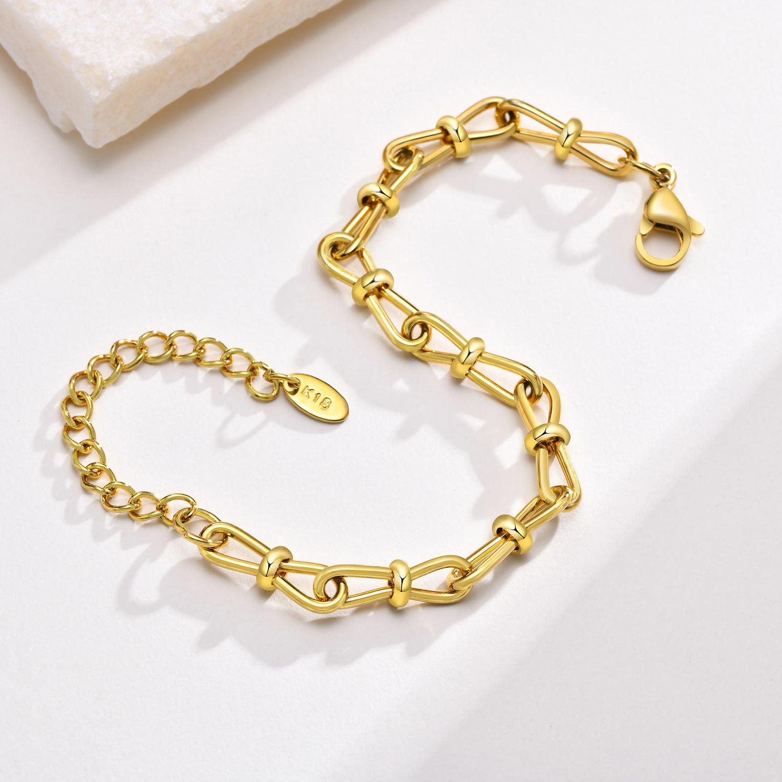 Titanium Steel Cold Simple Women's Bracelet Bow Chain