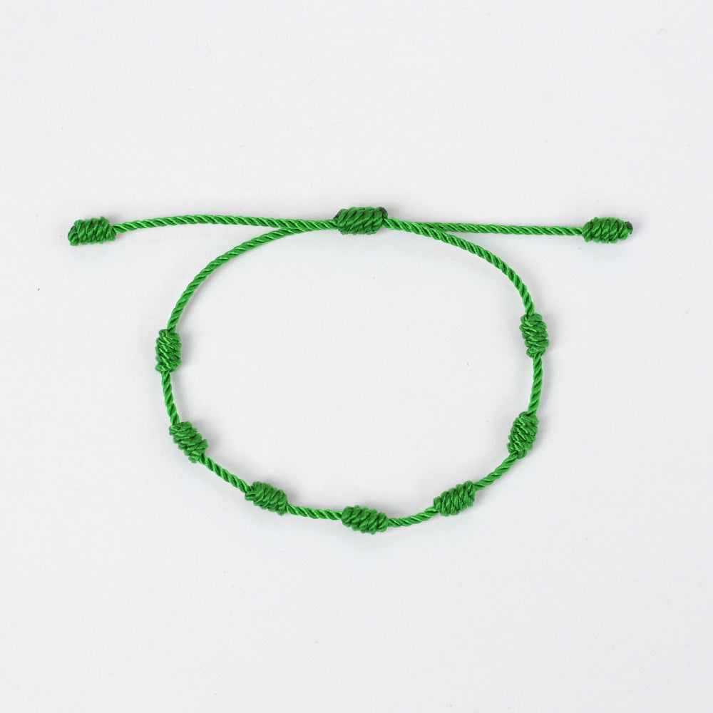 Seven Knot Woven Carrying Strap Peru Knot Handmade