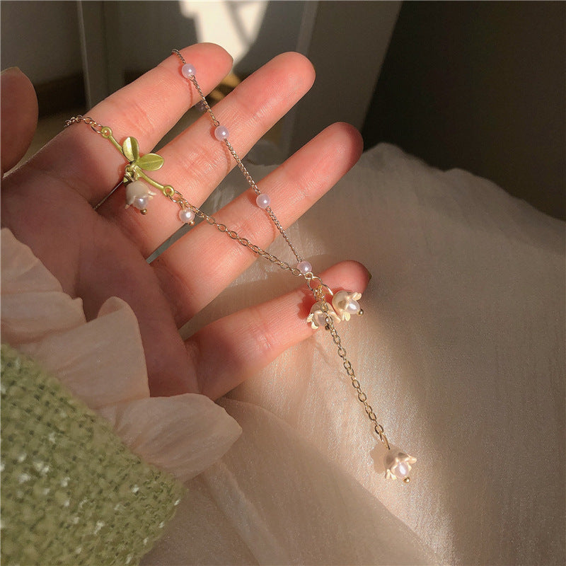 Maiglöckchen Perlenkette Weiß Fee Blume Sommergeschenke Für Sie